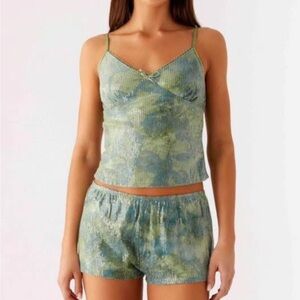 NWT Stylish Sequin Women's Green and Blue Set